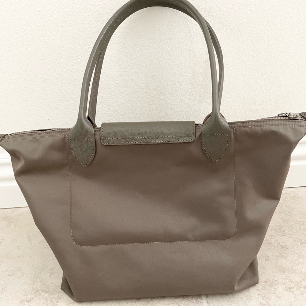 Longchamp Le pliage medium long handle canvas tote - Picture 5 of 12